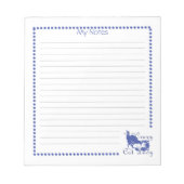 Nicht so verrückte Cat Lady Notepad Notizblock (Vorderseite)