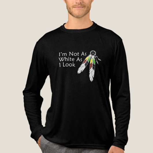 Nicht so weiß, wie ich den amerikanischen T - Shir Tri-Blend Shirt (Vorderseite)