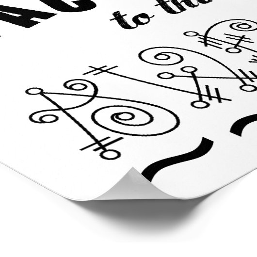 Nicht sonderbares Poster (Ecke)