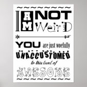 Nicht sonderbares Poster (Vorne)