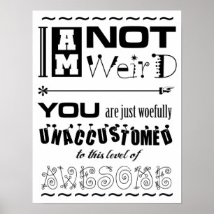 Nicht sonderbares Poster