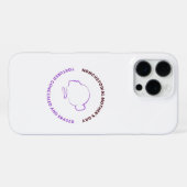 Nicht sorgeberechtigte Mutter Phone Case mit Logo iPhone Hülle (Rückseite (Horizontal))