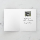 Nicht Sprichwort Sie sind alt, aber glücklich Gebu Karte (Innenseite)