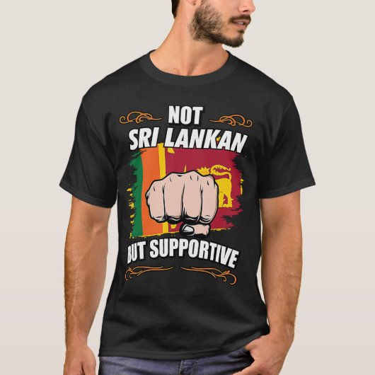 Nicht Sri Lanker, sondern unterstützender Tourist T-Shirt (Vorderseite)