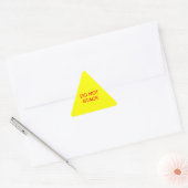 Nicht stapeln dreieckiger aufkleber (Umschlag)