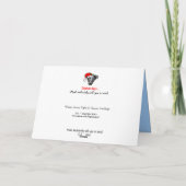 Nicht Sterne, sternenklare Nacht Feiertagskarte (Rückseite)