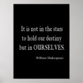 Nicht Sterne zerstören, sondern wir selbst Shakesp Poster (Vorne)