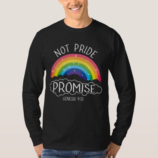 Nicht stolz Versprechen Genesis 9 13 T-Shirt (Vorderseite)