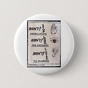 Nicht ' stoppen Sie Produktion, stoppen nicht für Button