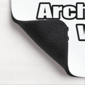 Nicht stören...Architekt bei der Arbeit Mousepad (Ecke)