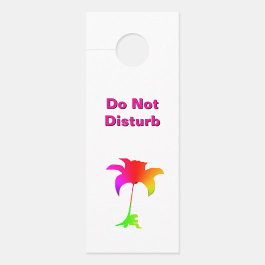 Nicht stören/bitte blutweiß klopfen türanhänger (Vorderseite)