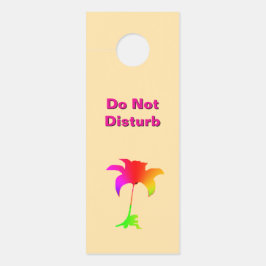 Nicht stören / Bitte klopfen florale Beige Türanhänger