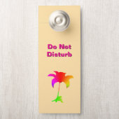 Nicht stören / Bitte klopfen florale Beige Türanhänger (Auf Knauf)