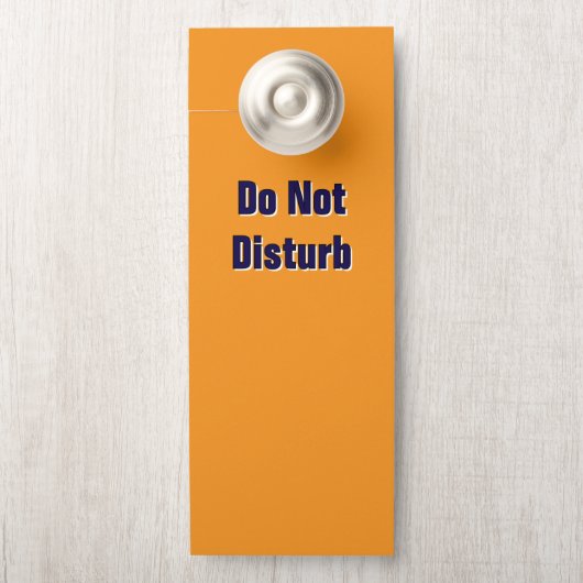 Nicht stören /bitte klopfen/ Orange Türanhänger (Auf Knauf)