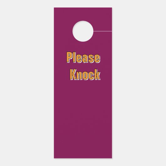 Nicht stören /bitte klopfen/Wein Türanhänger (Rückseite)