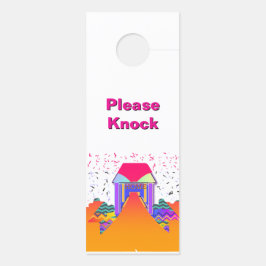 Nicht stören / Bitte Zuhause weiß klopfen Türanhänger