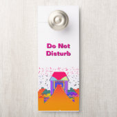 Nicht stören / Bitte Zuhause weiß klopfen Türanhänger (Auf Knauf)