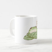 Nicht stören-Frosch-Schlaf-Kawaii-Design Kaffeetasse (Vorderseite Links)