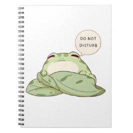 Nicht stören-Frosch-Schlaf-Kawaii-Design Notizblock