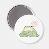 Nicht stören Frosch Schlafend Kawaii Design Magnet (Vorderseite/Rückseite)