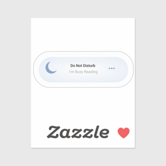 Nicht stören - ich bin beschäftigt zu lesen, Spaß Aufkleber (Blatt)