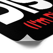 Nicht stören - ich bin so gestört wie es ist poster (Ecke)