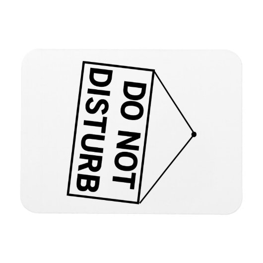 Nicht stören magnet (Horizontal)