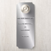 *NICHT STÖREN* ONLINE-TREFFEN IN FORTSCHRITTEN. TÜRANHÄNGER (Auf Knauf)