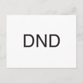 nicht stören postkarte (Vorderseite)