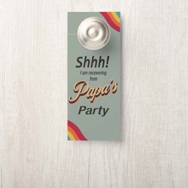 Nicht stören Shhh lustige Erholung von Party Do Türanhänger (Auf Knauf)