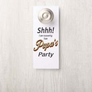 Nicht stören Shhh lustige Erholung von Party Türanhänger