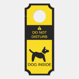 Nicht stören Vorsicht beim Hund im Inneren Türanhänger