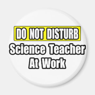 Nicht stören...Wissenschaftlicher Lehrer am Arbeit Magnet