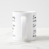 Nicht stumm korrigieren Sie Ihr Grammatik-Schwarz  Jumbo-Tasse (Rückseite)