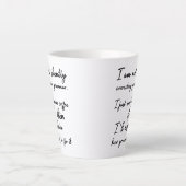 Nicht stumm korrigieren Sie Ihr Grammatik, sondern Milchtasse (Vorderseite)