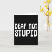 Nicht stupider Sprachdeaf Karte (Gelbe Blume)