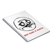 Nicht Sure wenn Gusta - Notizbuch Notizblock (Rechte Seite)
