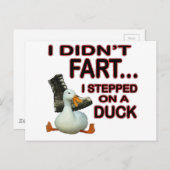 Nicht tat Furz Postkarte (Vorne/Hinten)