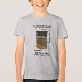 Nicht Teil der Solution Chemistry Nerd Gag Tri-Blend Shirt (Vorderseite)