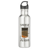 Nicht Teil der Solution Chemistry Teacher Gag Edelstahlflasche (Vorderseite)