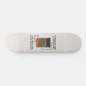 Nicht Teil der Solution Chemistry Teacher Gag Skateboard (Horizontal)