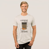 Nicht Teil der Solution Chemistry Teachers Gag Tri-Blend Shirt (Vorderseite voll)