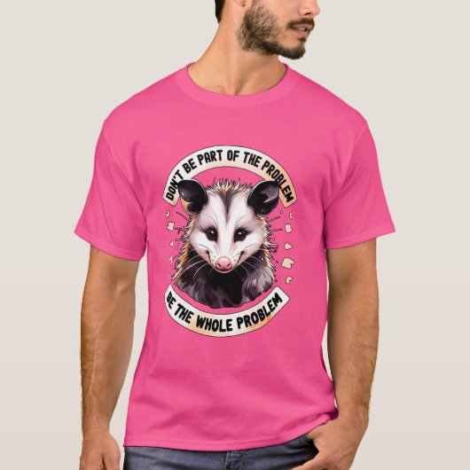 Nicht Teil des Problems Opossum Meme Possum Frauen T-Shirt (Vorderseite)