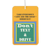 Nicht Text-Laufwerk Orange Green nimmt das Leben e Autolufterfrischer (Vorderseite)