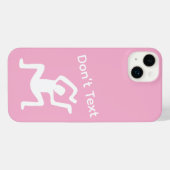 Nicht texten iPhone hülle (Rückseite (Horizontal))