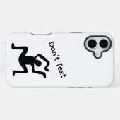 Nicht texten iPhone hülle (Rückseite (Horizontal))