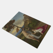 Nicht Touch (von Tizian) Fußmatte (Schrägansicht)