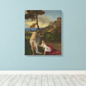 Nicht Touch (von Tizian) Leinwanddruck (Insitu (Holzboden))