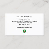 Nicht toxische Kontrolle Visitenkarte (Rückseite)