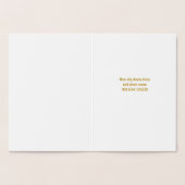 Nicht traditionelle OH DEER Was für ein Jahr Urlau Folienkarte (Innenseite)